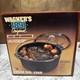 Vtg Wagner Cast Iron 5 Qt Dutch Oven 1268 With Pyrex Glass Lid New In Sealed Box