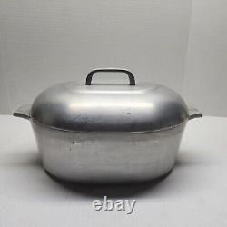 Vtg Wagner Ware Sidney 0 Magnalite 4265-P Aluminum Roaster Dutch Oven w Lid 8 Qt