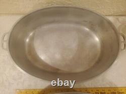 Vtg Wagner Ware Sidney O 13 Qt Turkey Roaster & Lid 4267-P Oval Dutch Oven USA