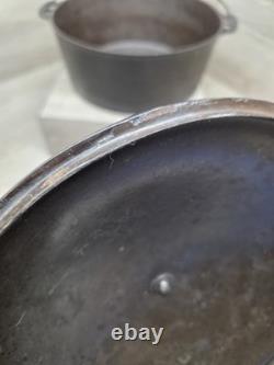 WAGNER WARE Dutch Oven WHISTLE TOP Lid Cast Iron Round Roaster Pot No. #10 Vtg