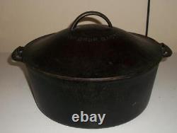 WAGNER WARE SIDNEY -0- 1269A CAST IRON DUTCH OVEN with 1269 DRIP TOP LID