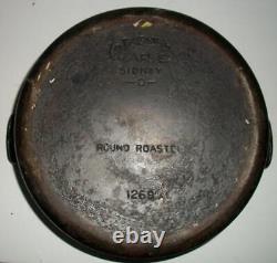 WAGNER WARE SIDNEY -0- 1269A CAST IRON DUTCH OVEN with 1269 DRIP TOP LID