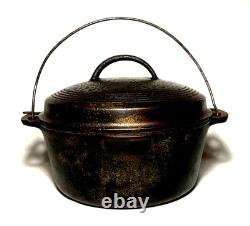 WAGNER WARE Vintage Cast Iron Drip Drop DUTCH OVEN Round Roaster (1267E) Ohio