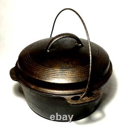 WAGNER WARE Vintage Cast Iron Drip Drop DUTCH OVEN Round Roaster (1267E) Ohio