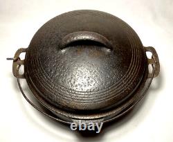WAGNER WARE Vintage Cast Iron Drip Drop DUTCH OVEN Round Roaster (1267E) Ohio