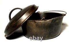 WAGNER WARE Vintage Cast Iron Drip Drop DUTCH OVEN Round Roaster (1267E) Ohio