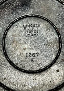 WAGNER WARE Vintage Cast Iron Drip Drop DUTCH OVEN Round Roaster (1267E) Ohio