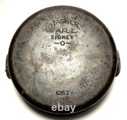 WAGNER WARE Vintage Cast Iron Drip Drop DUTCH OVEN Round Roaster (1267E) Ohio