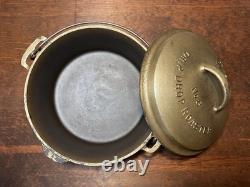 Wagner 8/1268Y Sidney-O Nickel-Plated Cast Iron Dutch Oven with Drip Drop Lid