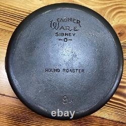 Wagner Cast Iron Drip Drop Baster Roaster Restored Dutch Oven with Lid & Trivet