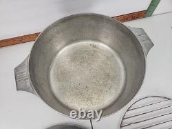 Wagner Magnalite 4248-P Round Dutch Oven Roaster With Lid & Trivet
