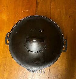 Wagner Ware #1269 Drip Drop Baster #9 cast iron dutch oven with lid and Trivet