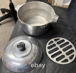 Wagner Ware Magnalite Sidney 4249 6 Quart Stock Pot Dutch Oven With Lid & Trivet
