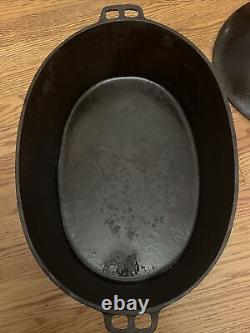 Wagner Ware No. 9 Cast Iron Oval Roaster With Lid Dutch Oven #9 p/n 1289