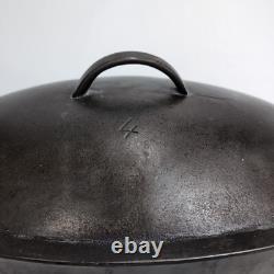 Wagner Ware O No. 4 Cast Iron Oval Roaster Dutch Oven 1920s with Lid RARE 15