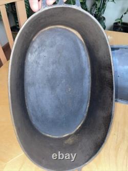 Wagner Ware O No. 4 Cast Iron Oval Roaster With Lid Dutch Oven 1920's Rare 15