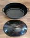 Wagner Ware Sidney #9 Drip Drop Oval Roaster 1289 A Withlid Excellent Condition