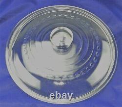 Wagner Ware Sidney O #8 Dutch Oven 1268E with Glass Lid C-8 Stylized Logo