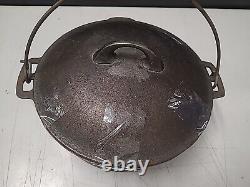 Wagners 1891 Original Cast Iron Dutch Oven 5 Quart With Lid 10