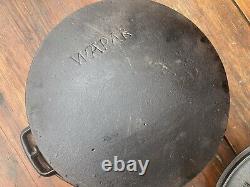 Wapak Cast Iron #8 Dutch Oven with Fully Marked Lid