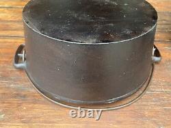 Wapak Cast Iron #8 Dutch Oven with Fully Marked Lid