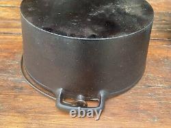 Wapak Cast Iron #8 Dutch Oven with Fully Marked Lid