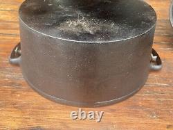 Wapak Cast Iron #8 Dutch Oven with Fully Marked Lid