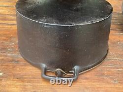 Wapak Cast Iron #8 Dutch Oven with Fully Marked Lid