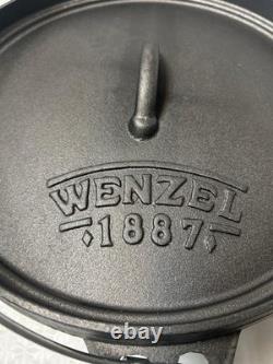 Wenzel 1887 Dutch Oven handle, Lid & Cover Cast Iron 12