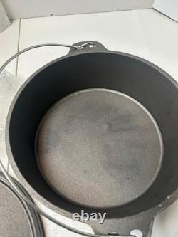 Wenzel 1887 Dutch Oven handle, Lid & Cover Cast Iron 12