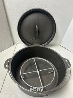 Wenzel 1887 Dutch Oven handle, Lid & Cover Cast Iron 12