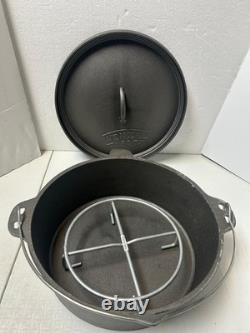 Wenzel 1887 Dutch Oven handle, Lid & Cover Cast Iron 12
