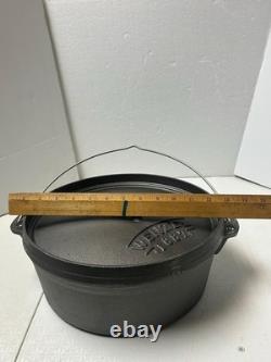 Wenzel 1887 Dutch Oven handle, Lid & Cover Cast Iron 12