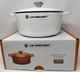 Williams Sonoma Le Creuset Signature Round Dutch Oven 7 1/4 Qt Cotton/white