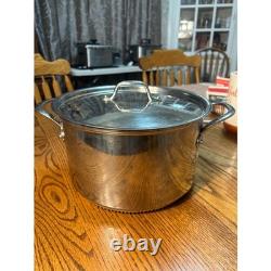Williams Sonoma Stainless Steel Stock Pot Dutch Oven Rapid Boil With Lid
