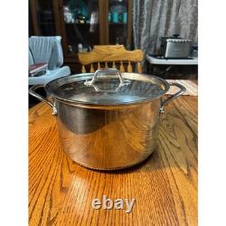 Williams Sonoma Stainless Steel Stock Pot Dutch Oven Rapid Boil With Lid