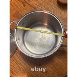 Williams Sonoma Stainless Steel Stock Pot Dutch Oven Rapid Boil With Lid