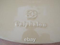 Yellow Calphalon 8qt. Enamel Cast Iron Dutch Oven-Oval Huge! Retired HTF