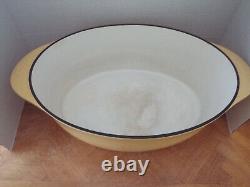 Yellow Calphalon 8qt. Enamel Cast Iron Dutch Oven-Oval Huge! Retired HTF
