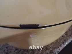 Yellow Calphalon 8qt. Enamel Cast Iron Dutch Oven-Oval Huge! Retired HTF