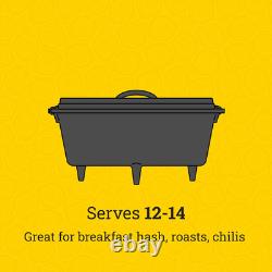 Yellowstone 12 Deep Camp Dutch Oven with Power Y Lid Black Finish