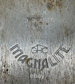 3 pièces de batterie de cuisine Wagner Ware Sidney Magnalite 4248 Dutch Oven 4683 1 qt Pots withLid
