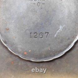 707/862 Wagner Ware Sidney -0- 1267 Faitout en fonte avec couvercle à anneaux de 8 3/4 pouces