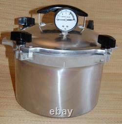 All American 907 Autocuiseur 7 pintes Cocotte en fonte d’aluminium pour mise en conserve fabriquée aux États-Unis
