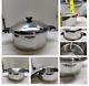 Americraft 12 Qt West Bend Multi-core Stainless Stockpot Dutch Oven Fry Pan Lid<br/><br/>traduction En Français : Marmite à Stock En Acier Inoxydable Multicœur De 12 Pintes West Bend Americraft Avec Couvercle Pour Poêle à Frire Et Four Hollandais