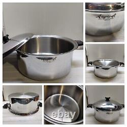 Americraft 12 Qt West Bend Multi-Core Stainless Stockpot Dutch Oven Fry Pan Lid<br/>		
<br/>  Traduction en français : Marmite à stock en acier inoxydable multicœur de 12 pintes West Bend Americraft avec couvercle pour poêle à frire et four hollandais