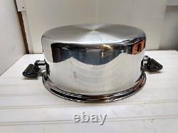 Americraft 12 Qt West Bend Multi-Core Stainless Stockpot Dutch Oven Fry Pan Lid	<br/>
<br/>
 Traduction en français : Marmite à stock en acier inoxydable multicœur de 12 pintes West Bend Americraft avec couvercle pour poêle à frire et four hollandais