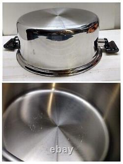 Americraft 12 Qt West Bend Multi-Core Stainless Stockpot Dutch Oven Fry Pan Lid	 
<br/>   <br/> 	 
Traduction en français : Marmite à stock en acier inoxydable multicœur de 12 pintes West Bend Americraft avec couvercle pour poêle à frire et four hollandais