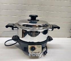 Americraft 4 Qt Marmite en Acier Inoxydable Casserole Électrique Base Couvercle & Recette