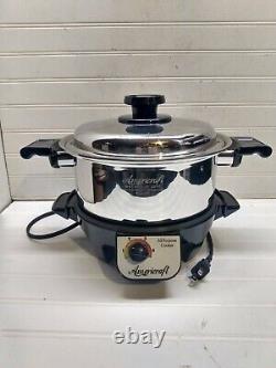 Americraft 4 Qt Marmite en Acier Inoxydable Casserole Électrique Base Couvercle & Recette
